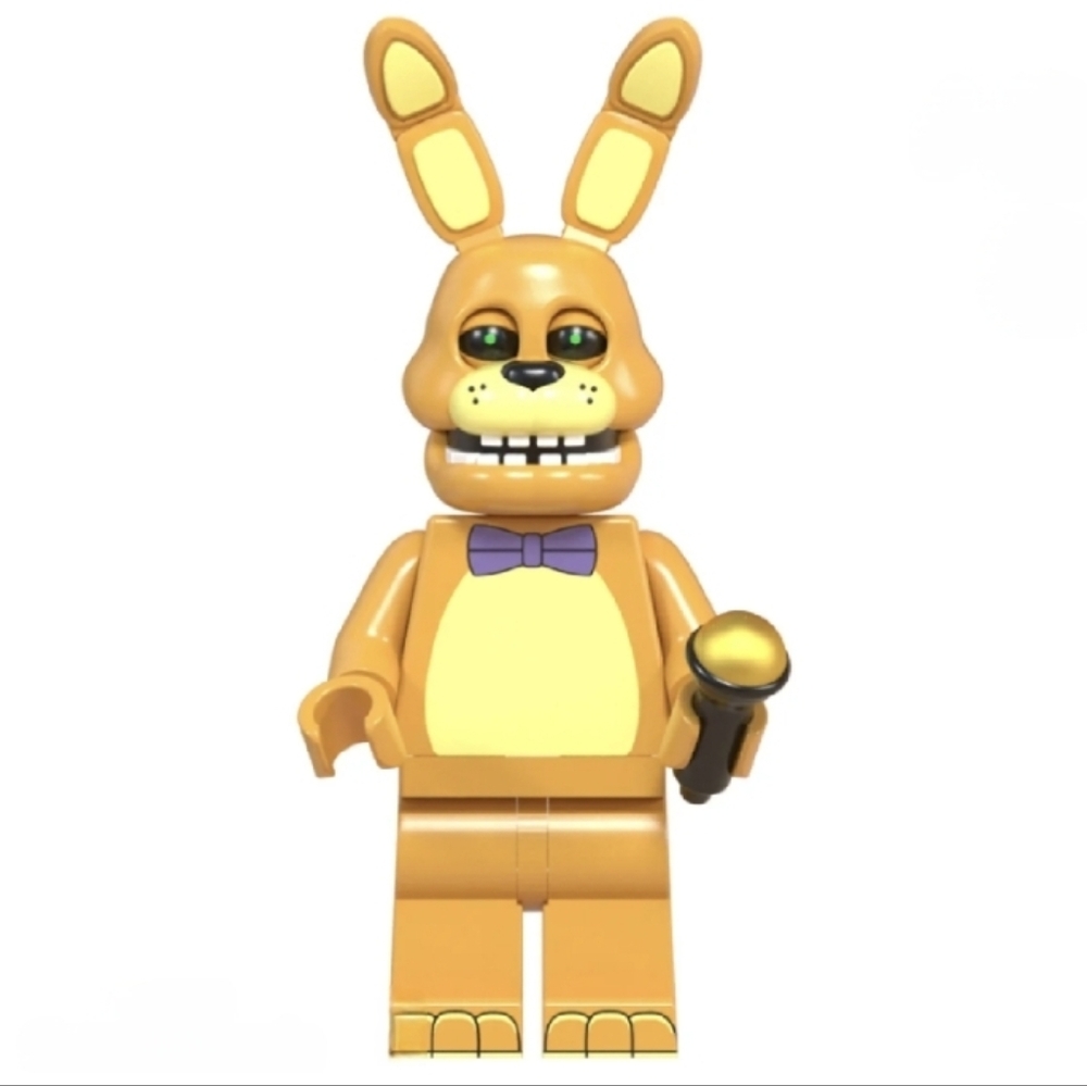 Five Nights at Freddy's Funtime Golden Bonnie Freddy Custom Lego Minifigure m31